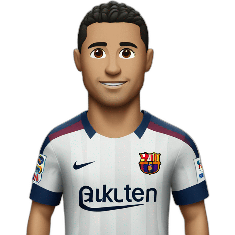 Ronaldo fc Barcelona shirt  emoji