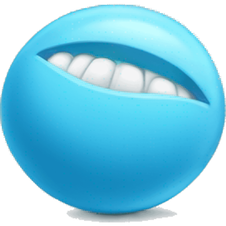 blue chewing gum emoji