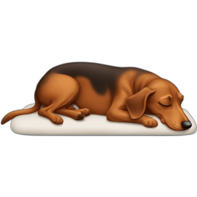 Teckel sleeping emoji