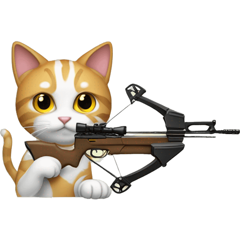 Cat with a crossbow emoji