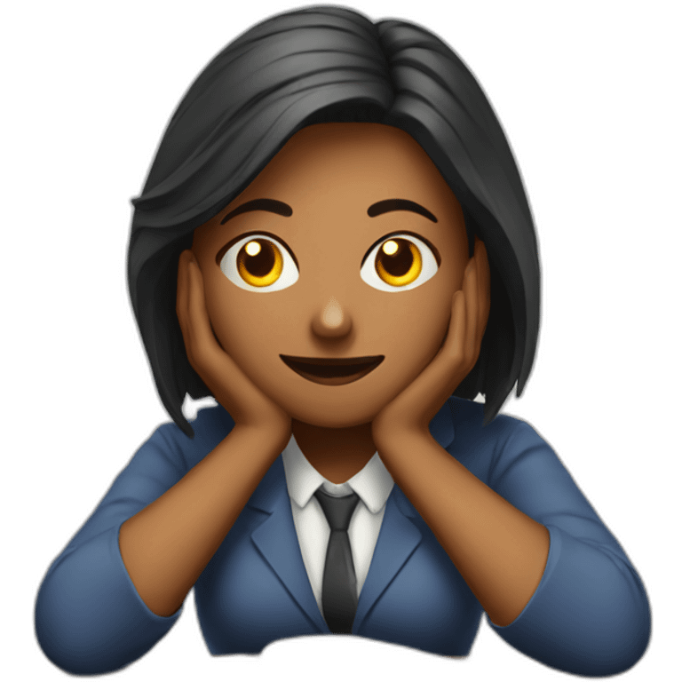 stressed teacher (woman) emoji