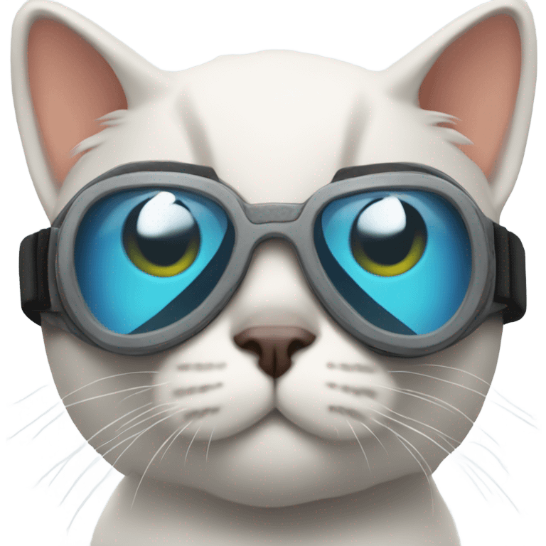 Cat with goggles emoji