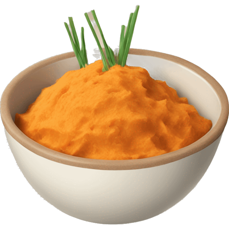 mashed sweet potatoes in a bowl  emoji