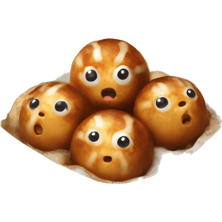 Takoyaki polpo balls dish emoji