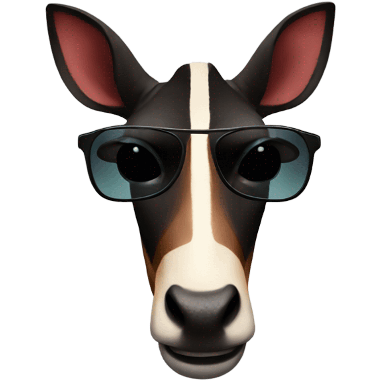 okapi with sunglasses emoji