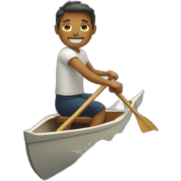 person rowing in a boat emoji