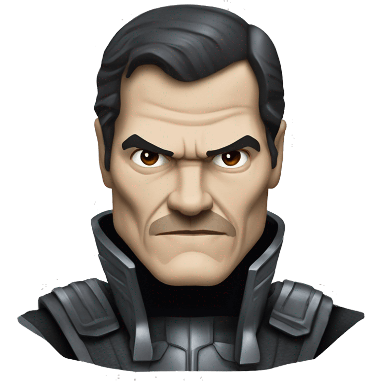 Face of Michael Shannon as General Zod on Man Of Steel movie emoji