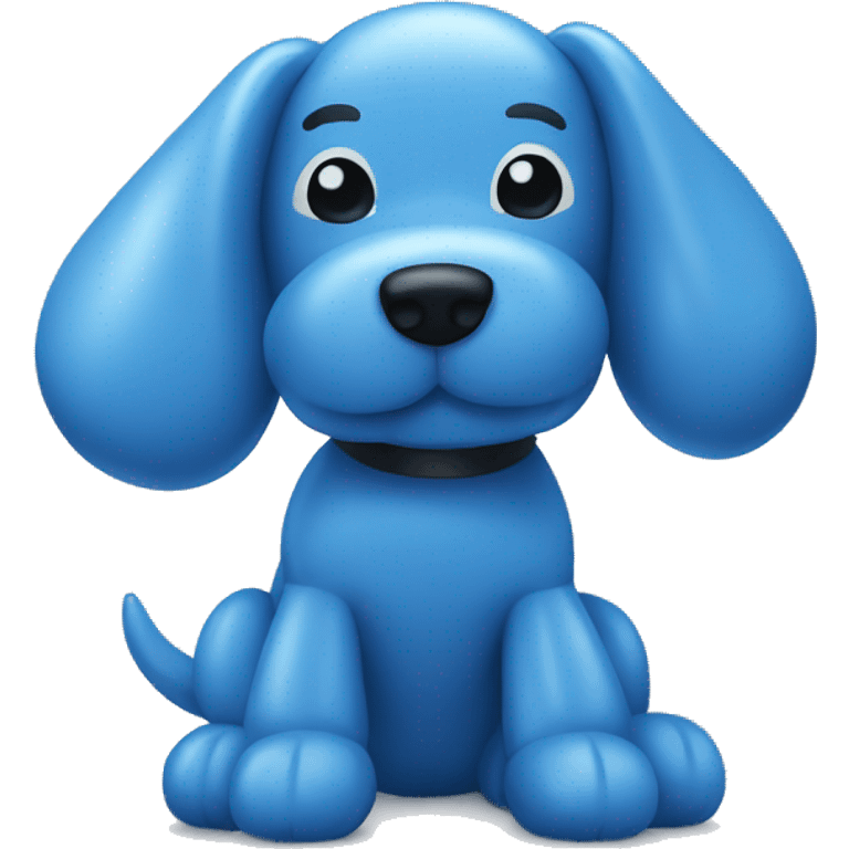 Blue balloon dog emoji