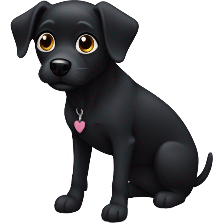 little black dog like a markiesje emoji