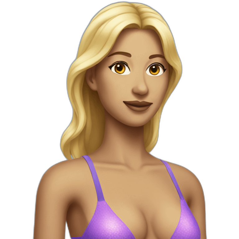 realistic sexy woman swimming suit emoji