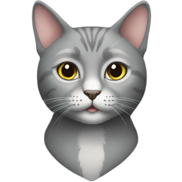 grey cat elegant emoji