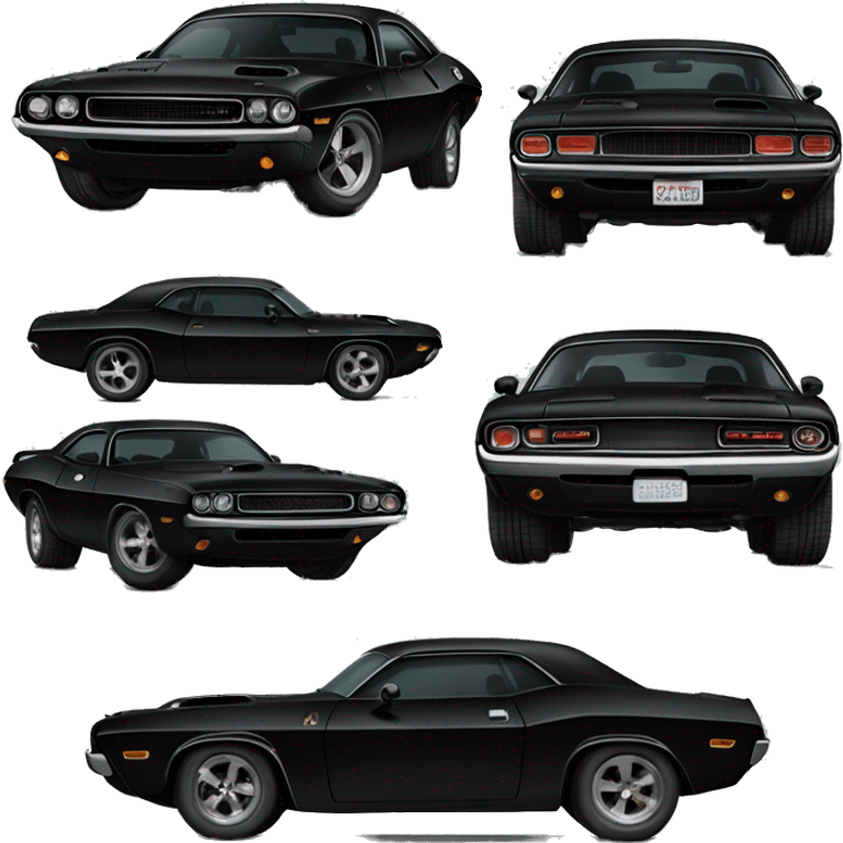 dominic toretto's black dodge challenger 1969 emoji