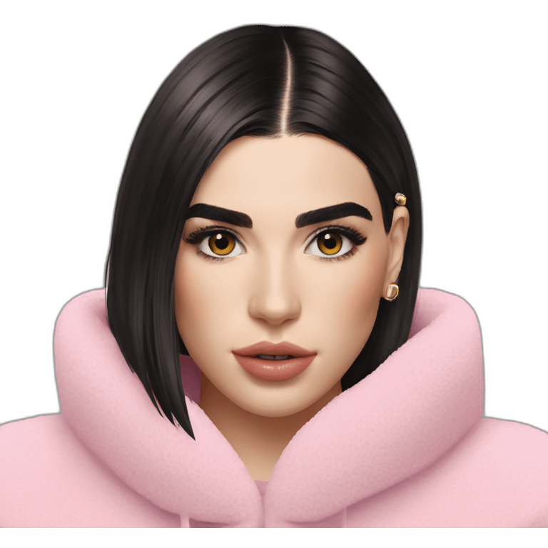 dua lipa with dababy emoji