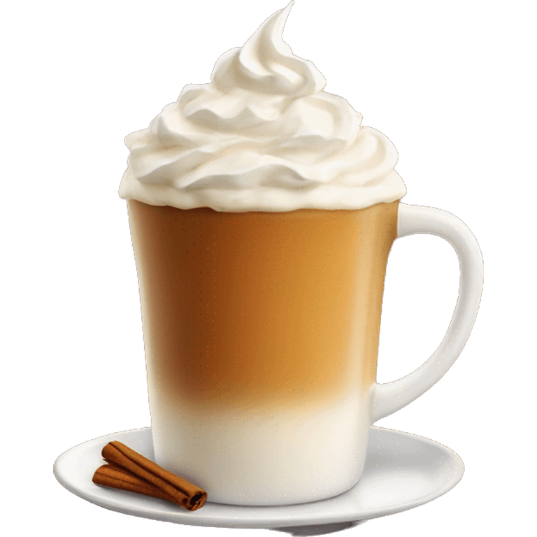 pumpkin spice latte with whipped cream on top emoji