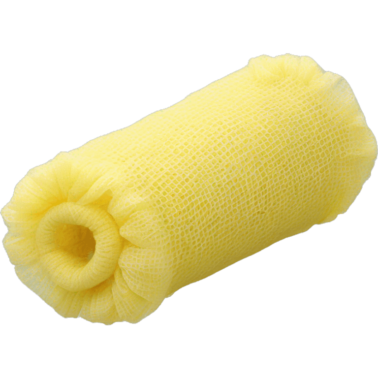 Synthetic mesh loofah emoji