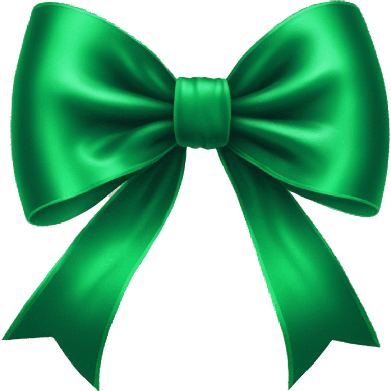 Green velvet bow  emoji