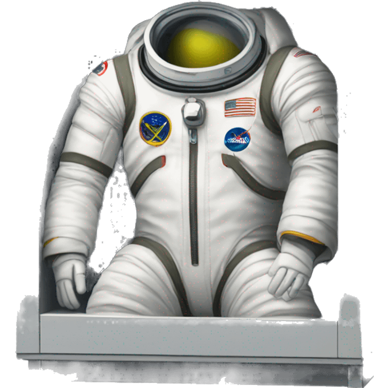 folded space suit in drawer emoji