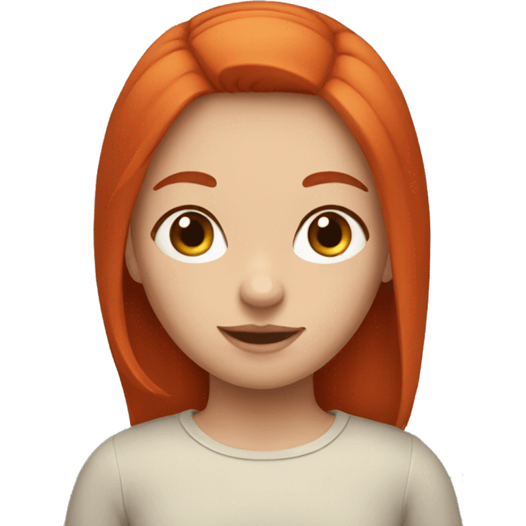 red head girl emoji