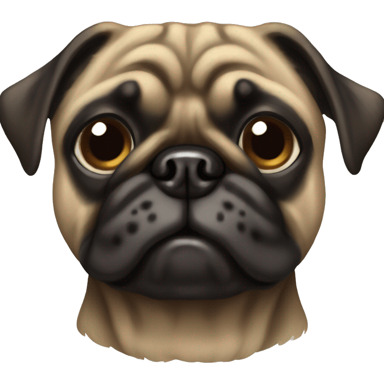 Brindle pug emoji