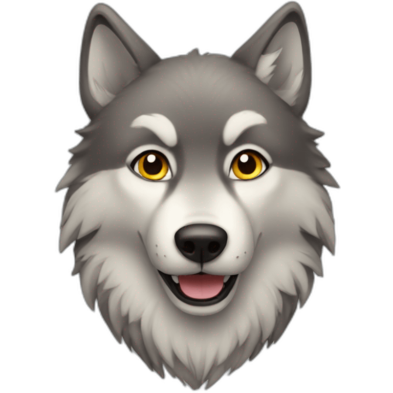 cute wolf emoji