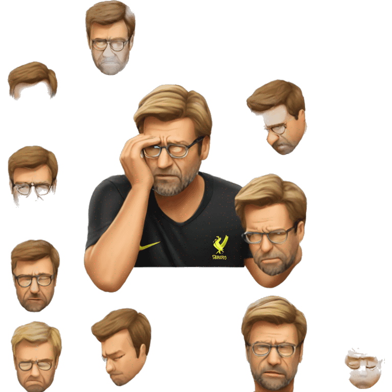 Jurgen Klopp facepalm emoji emoji