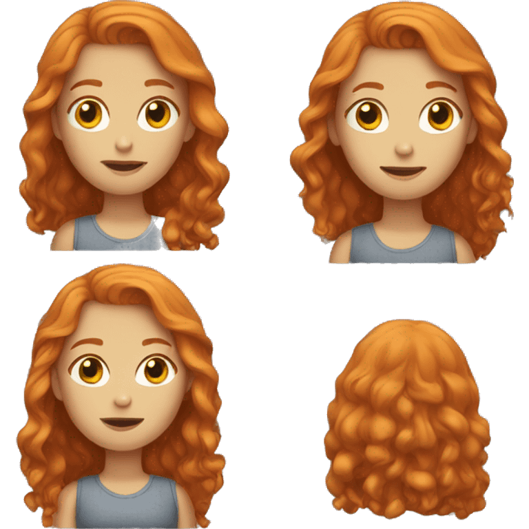 ginger haired girl emoji