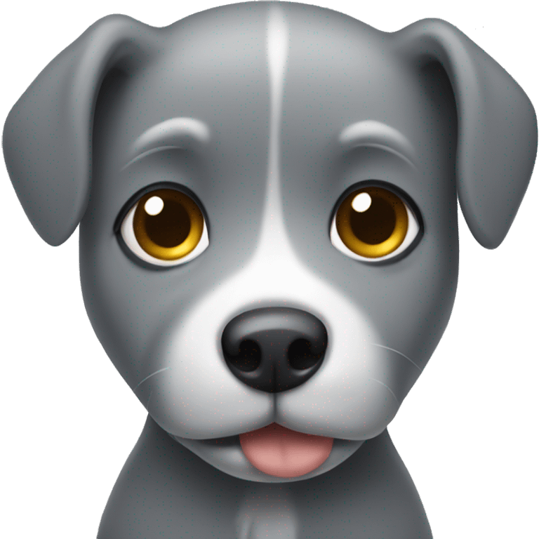 Sick grey puppy emoji