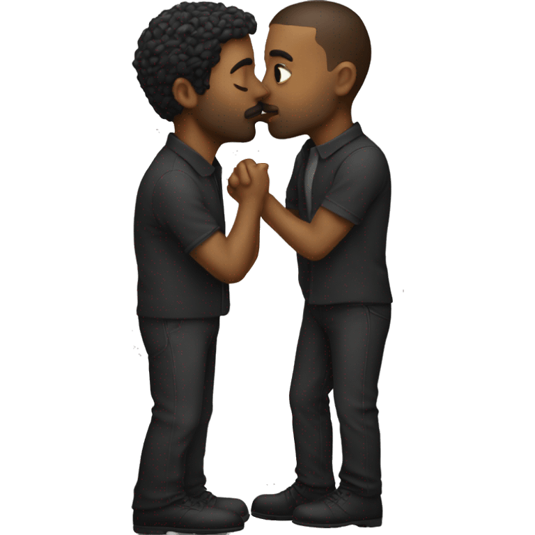 2 men kissinf emoji