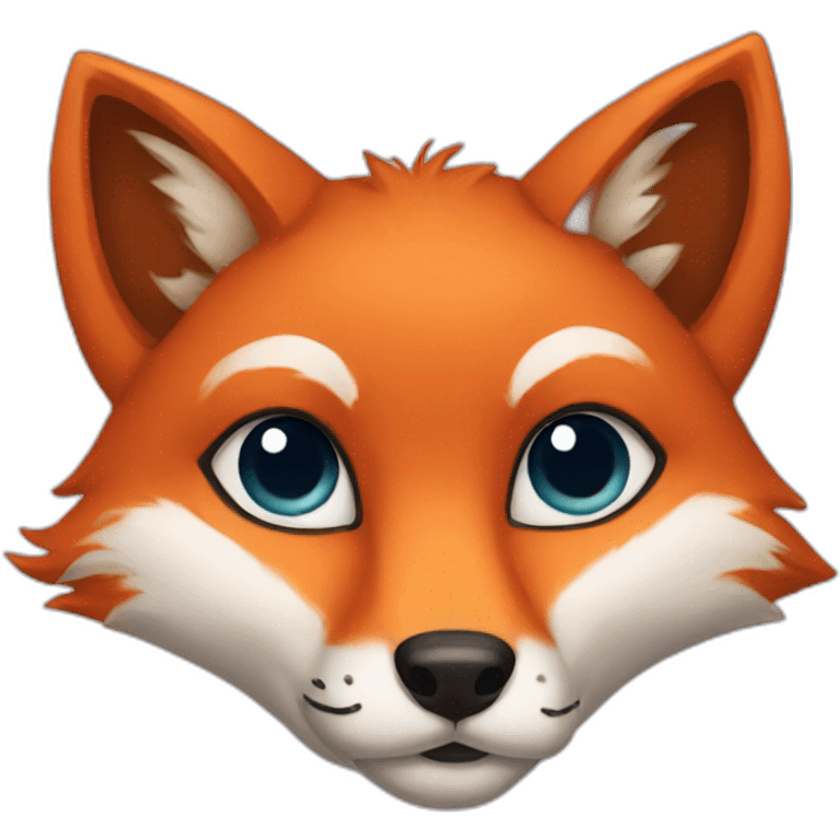 fox with hearts for eyes emoji