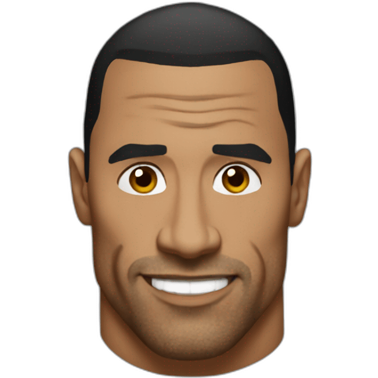 The rock meme emoji