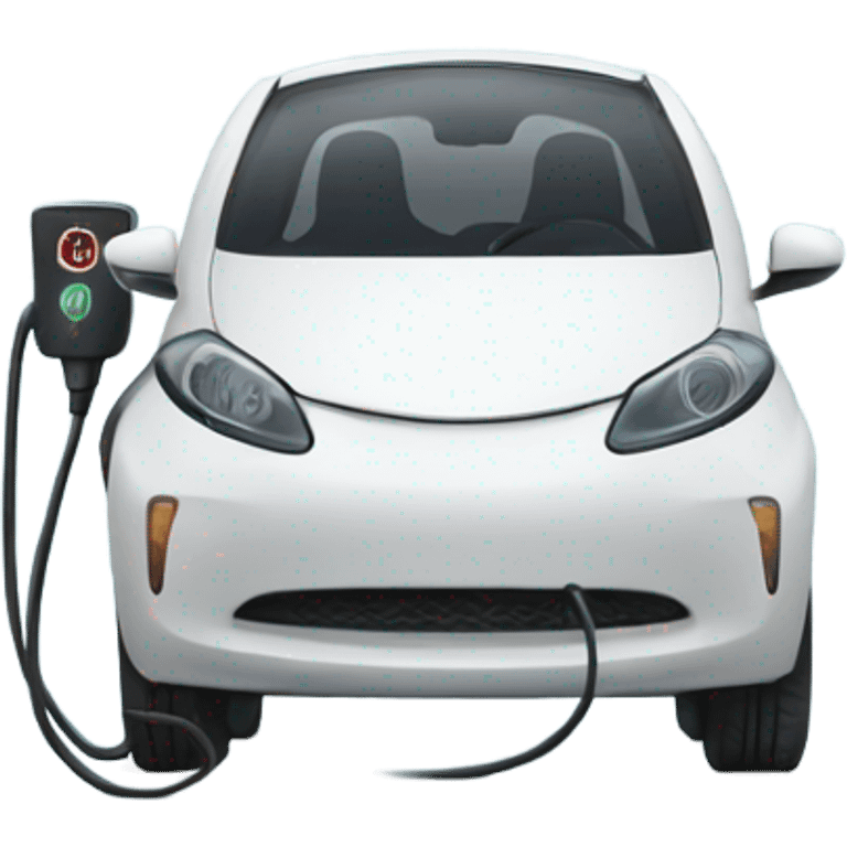 Electric car charging emoji