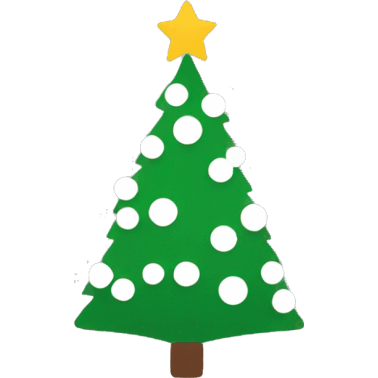 minimalist christmas tree  emoji