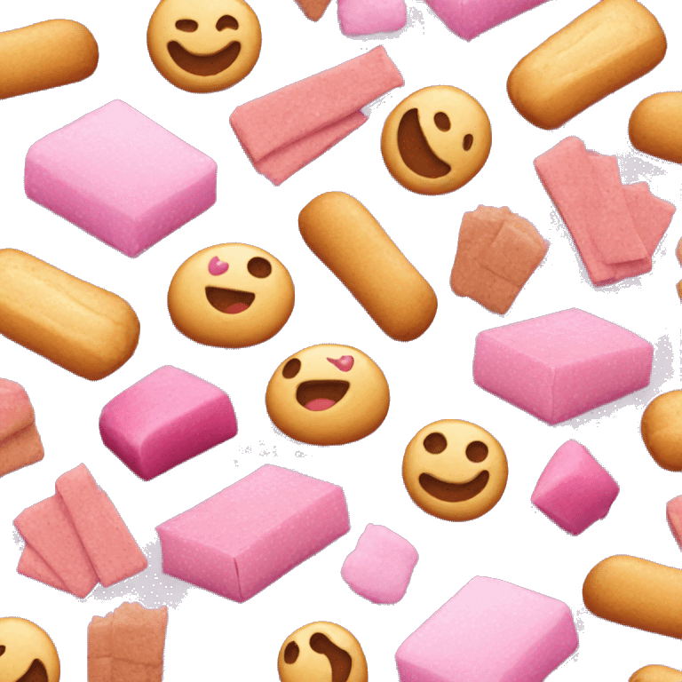 Pink snacks emoji