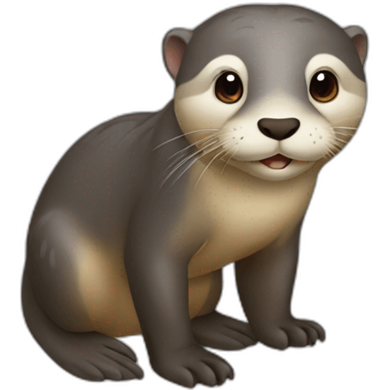 Loutre sur éléphant emoji