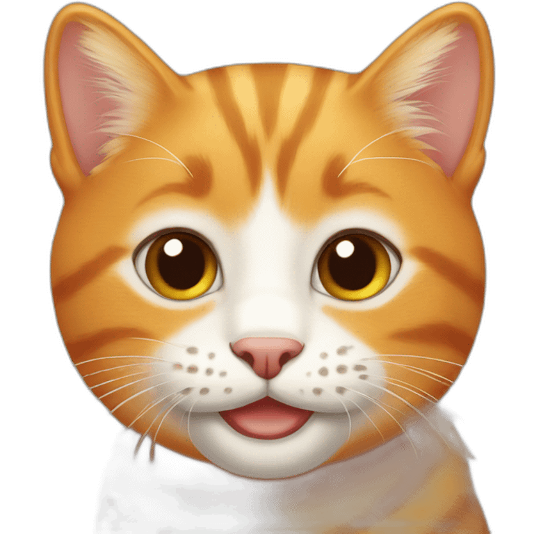 happy orange tabby face emoji