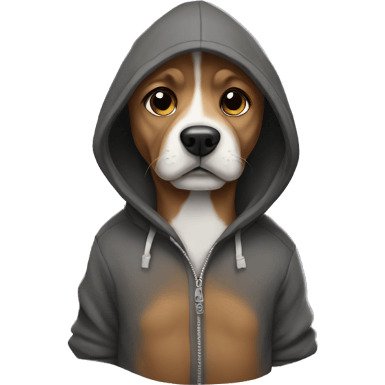 Dog with a hoodie  emoji