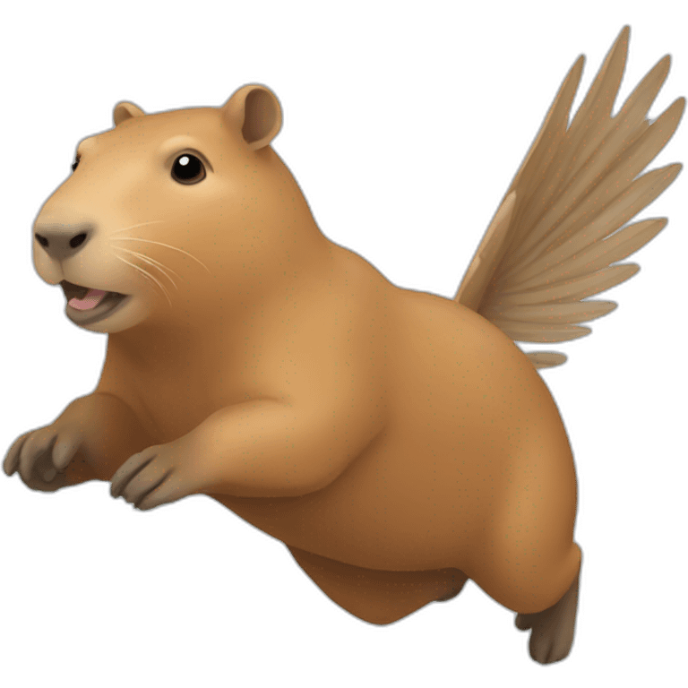 flying capybara emoji