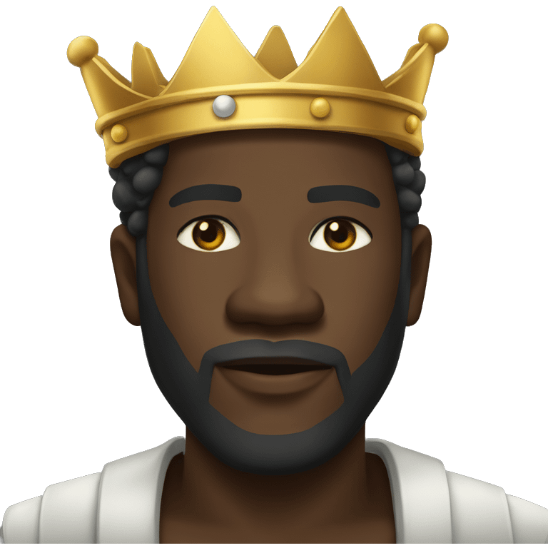 Lappen King 👨🏿👑 emoji