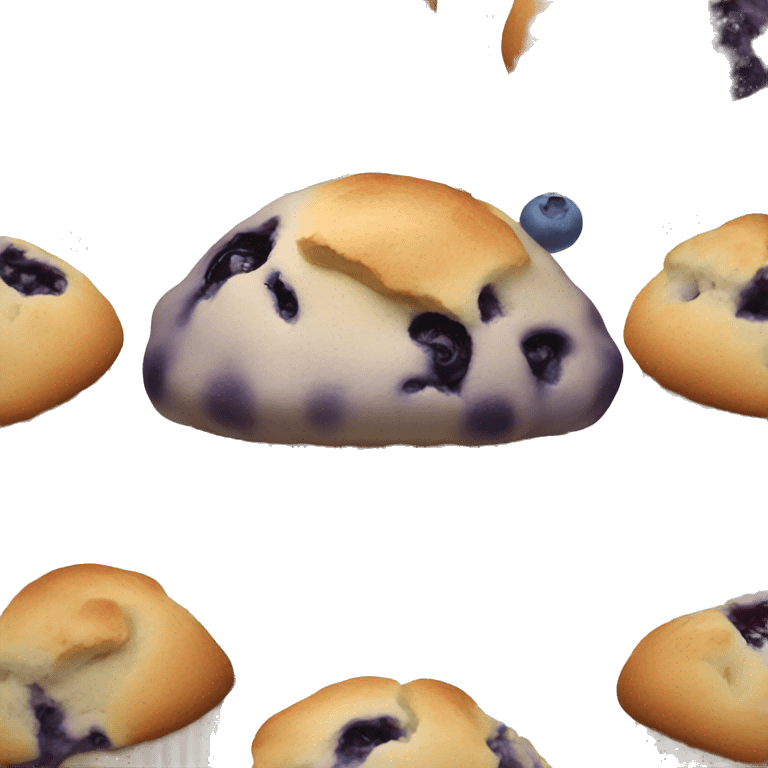 Blueberry muffin emoji