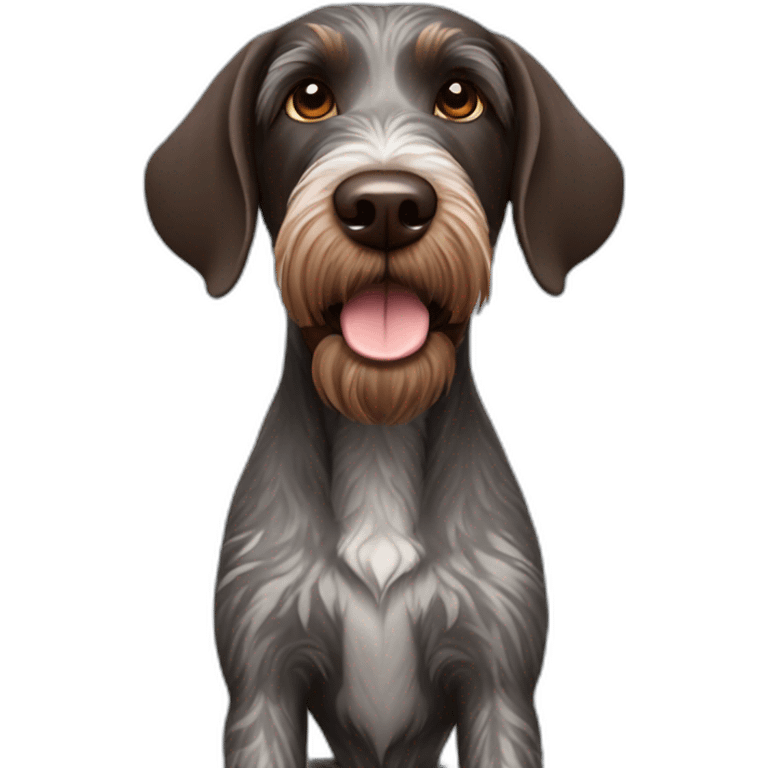 german wirehaired pointer emoji