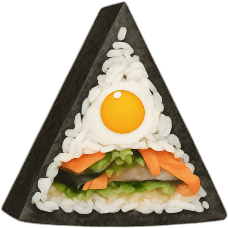 Triangle Kimbap emoji