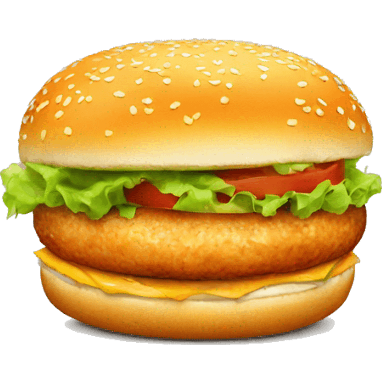 Chicken burger emoji