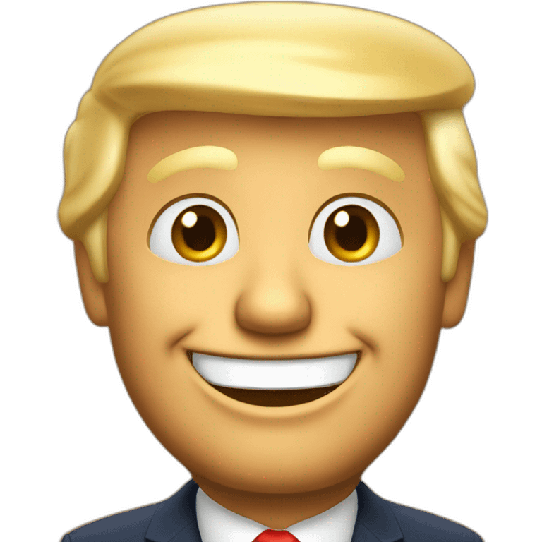 smiling donald trump emoji