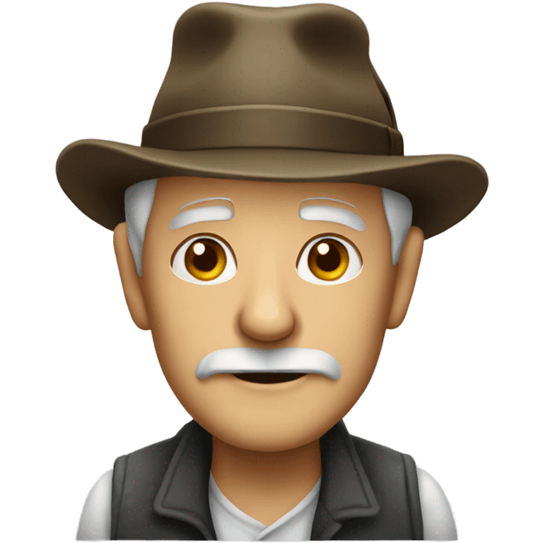 old man in a hat emoji