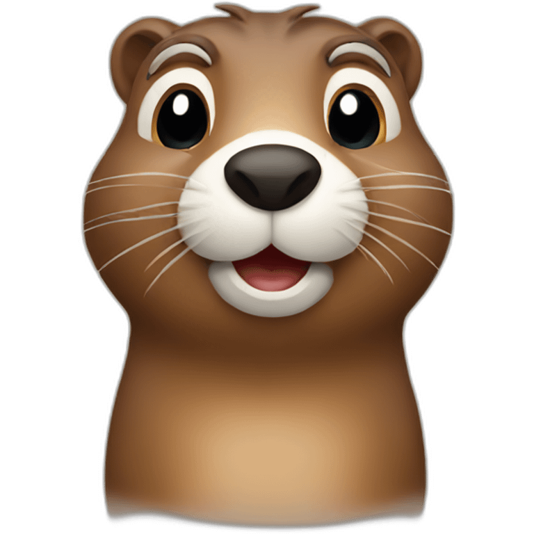 cute groundhog emoji