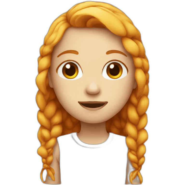 white ginger girl emoji