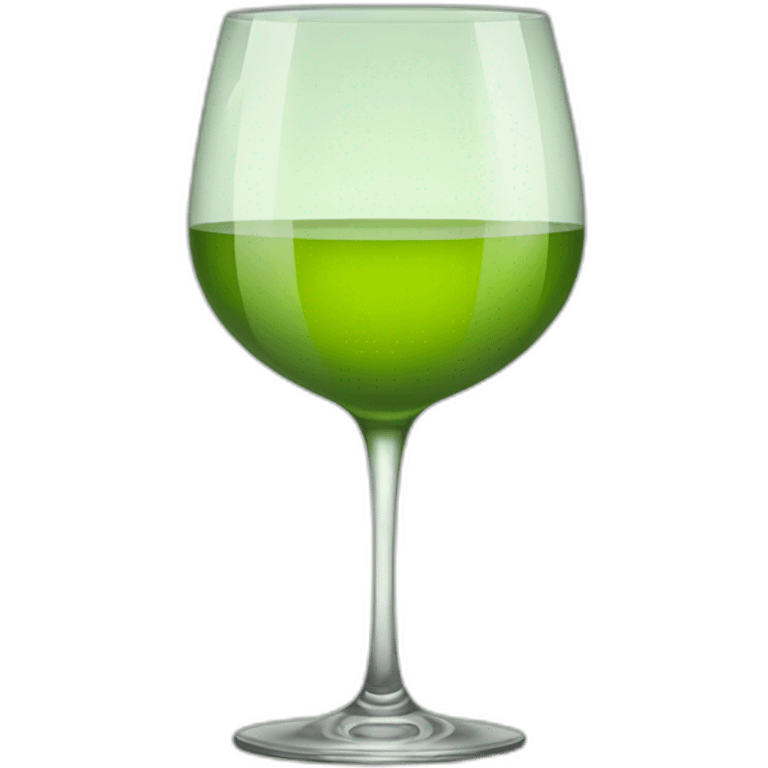 glass of green wine emoji