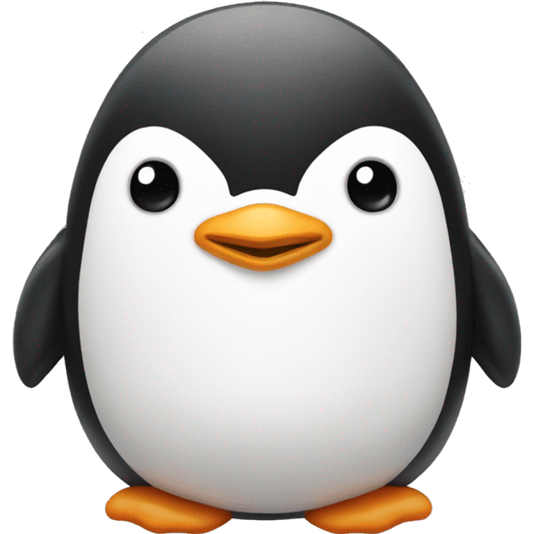 A cute fat penguin emoji