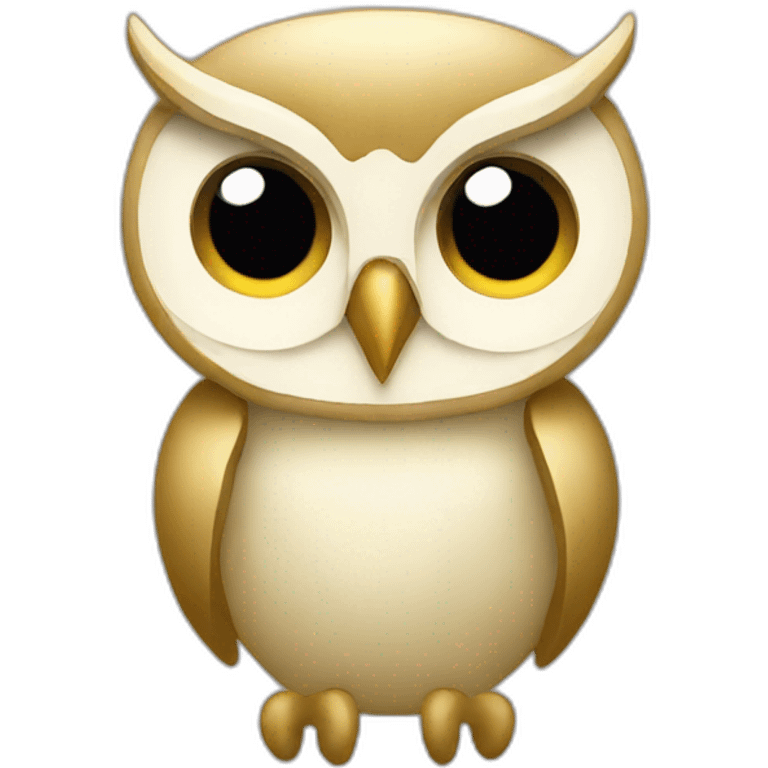 Drake ovo owl logo with golden outlines emoji