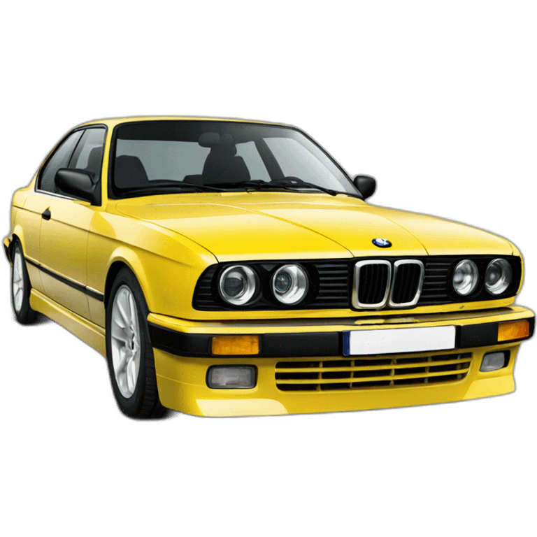 Yellow bmw e34 emoji